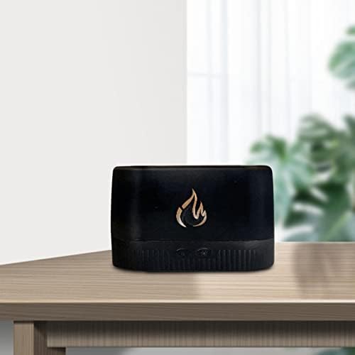Ｋｌｋｃｍｓ Simulação de umidificador de ar Flame Flame Essential Silencie Office Desktop Directistand - Black