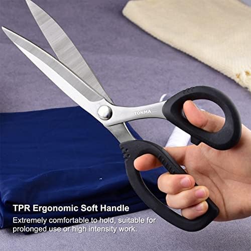 Tonma Manguard Scissors [Made in Japan] Tesaria de costura afiada profissional de 12 polegadas para corte de tecido, tesouras de tecido de aço inoxidável japonês para uso para roupas de couro Crafting