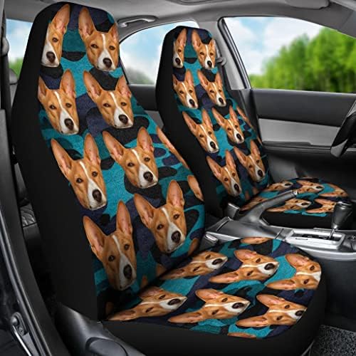 Pawlice Basenji Dog Patterns Print Car Seat Covers Universal Fit Capas de assento de carro - Basenji Dog Patterns