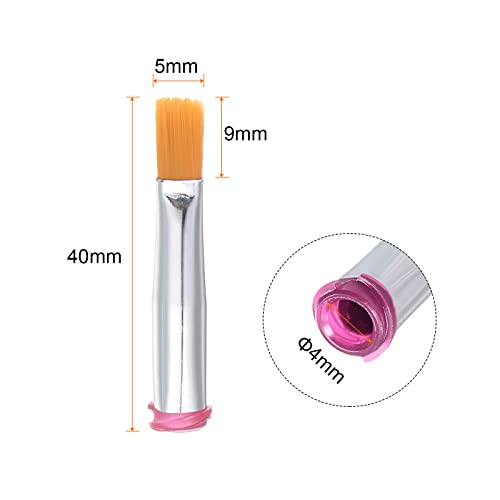 HARFINGTON 25G Brush Dispensing Dict 5mm Pincel de agulha plana DIE 4MM DIA INTERNO PARA DISSENSÃO COLUE, GRATA, LIQUIDO