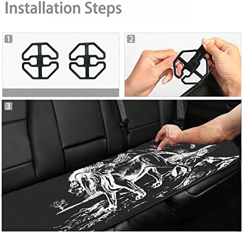 Protetor de almofada de assento de carro ZoutAng Lion Impressão anti-deslizamento da almofada de almofada de assento de carro de