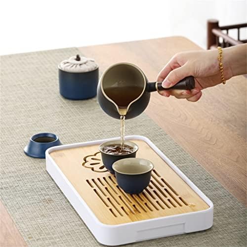 ZSEDP TRANGELHO PORTATE DO VIAGEM KUNG FU CONSELHO COM BAVELA DE TEA CONSELHO DE TEA DE TEAPO DE TEAPOT CERAMICO TEAPOP OFFICE