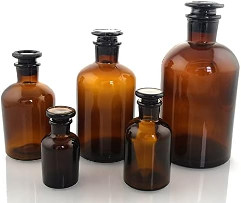PDGJG Melhor garrafa de reagente de vidro Preço de 60 ml-500ml de reagente de boca estreita garrafa de reagente marrom de boca