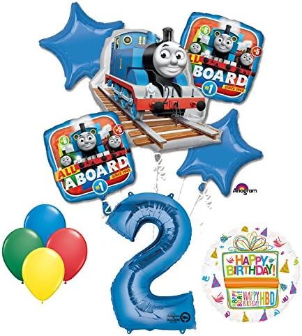 The Ultimate Thomas The Train Engine Motor de 2º aniversário material de festa e decorações de balões