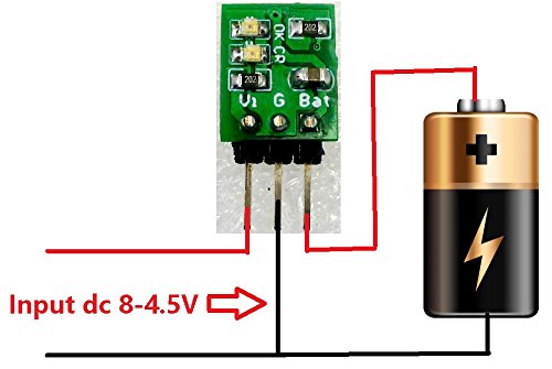 1A Mini Li Lithium Battery Charger Module Board para Arduino Breadboard 18650 Painel solar