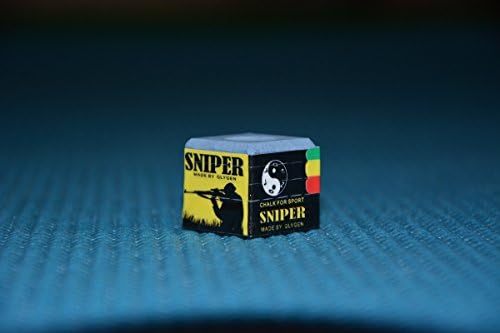 Giz de bilhar sugestão de sniper scue - azul - uma peça