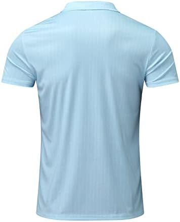 Camisas pólo de zíper com zdfer para homens, outono verão retchworks slim fit manga longa camiseta de negócios tops casuais para uso