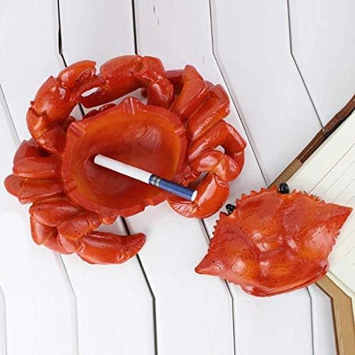 Twdyc Red Crab Cintray com tampa para presente de namorado, durável, resistente à corrosão e resistente ao impacto