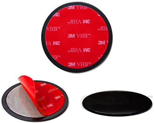 Navitech 80mm Adesivo Circular Universal Disc Disc Compatível com o uso com copos de sucção de pára -brisas compatíveis com o Garmin Nuvi 1410