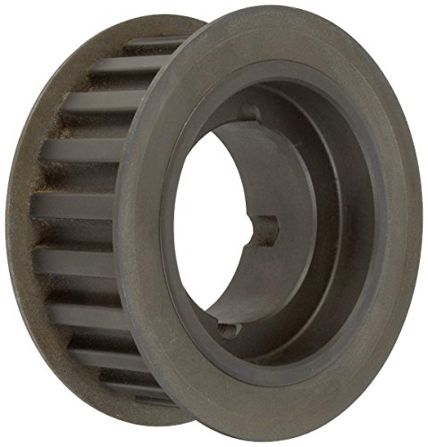 Ametric 8M32TL20.1610 Polia de tempo de aço htd com flange, pitch de 8m, para uma correia de tempo de 20 mm de largura HTD,