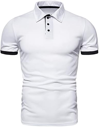 Camisas de golfe clássicas de algodão clássicas de algodão de algodão curto