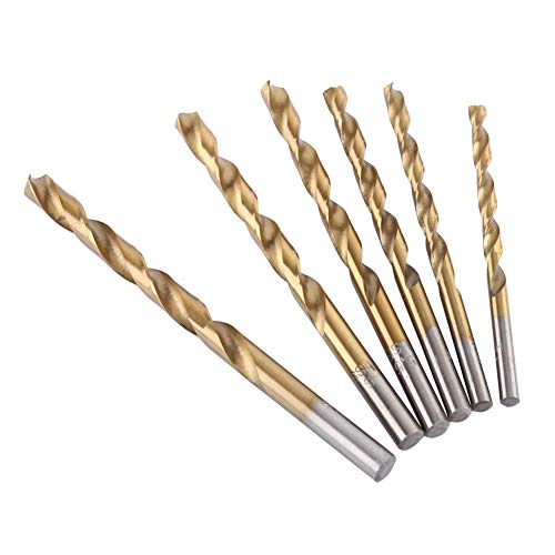 Twist Drill Bit, ASIXX 19pcs de alta velocidade de aço de titânio revestido com broca de broca de twist de 1 a 10 mm de