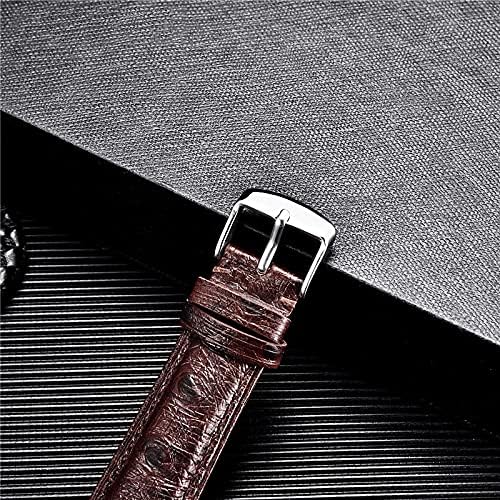 Haiqings Leather Lançamento rápido Banda de relógio Strap Red Black Blue 18mm 20mm 22mm com fivela de aço inoxidável prateado wenfeng1991