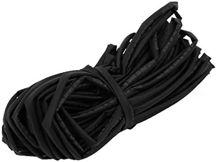 Novo Lon0167 encolhimento de calor com fios de tubo de fios confiáveis ​​Manga de cabo de eficácia de 15 metros de comprimento de 4,5 mm de diâmetro interno preto