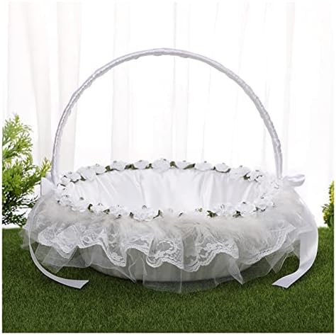 Cesta de cesta de flor de casamento de casamento branco sjydq cesto de cesta de flores portátil portátil cestas de flores