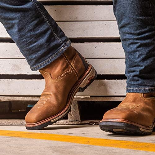 Dan Post Boots Mens Blayde 11 polegadas de aço à prova d'água Toe de segurança Sapatos de segurança Casual - Brown