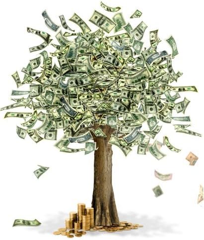 ConversaPrints Money Tree Glirply Poster Picture Banner Cash Cash 100 Dólares notas USD