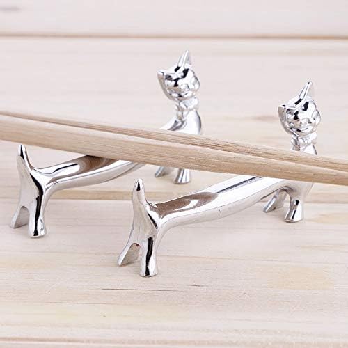 KWQBHW CAT PADRÃO PANTECIDO DE PANTECIDO DE PANTECIDO DE PANTECIDO DO TABELA TABELA METAL METAL CATOTICK RETRA DE CATURA PROFULHO DE PA palhaçolas para colher faca Decoração de mesa de faca