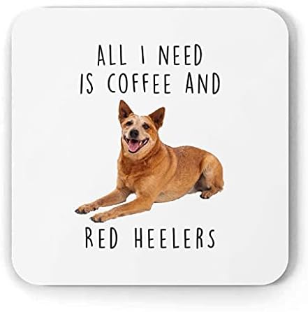 Eu amo café e salto vermelho Presentes engraçados para cachorro Mã