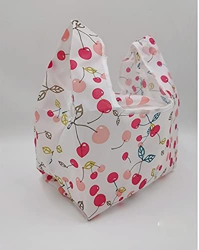 Lancheira ecológica, 2pcs de estilo japonês eco -impermeabilizante reutilizável bolsa de lancheira de padrões de animais