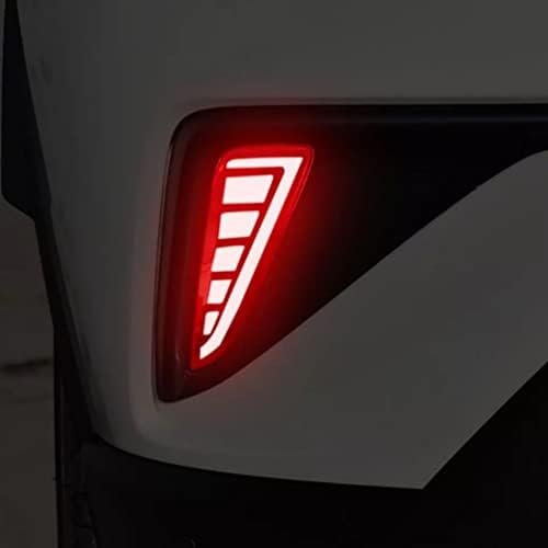 2 peças Carros de para-choque traseiro LED de carro Acessórios para lâmpadas de lâmpada de cauda à prova d'água 12V para Toyota C-HR Chr 2017 2018 2019