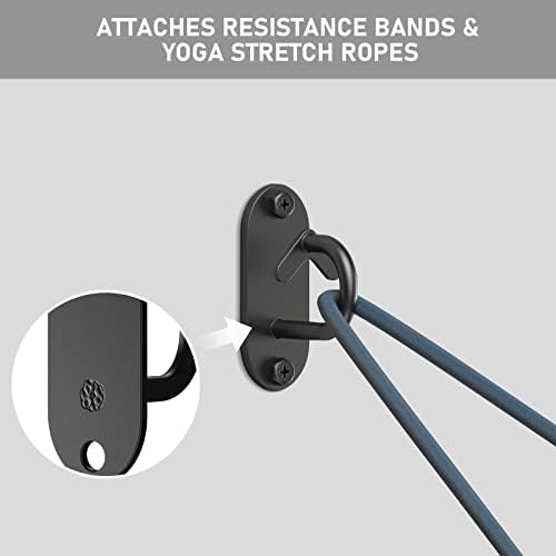 Bandas de resistência âncora de parede, âncoras de treino para bandas de resistência âncora de montagem em parede de aço inoxidável