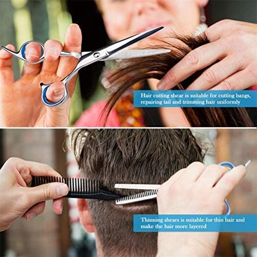 10pcs Professional Hairdresser Scissors Definir tesouras de tesoura de tesoura de tesoura Hairdressing Shears com barbeiro pente de