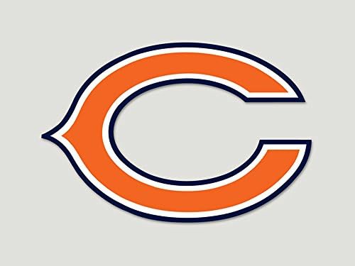 WinCraft NFL Chicago Bears 80767010 Decalque cor de corte perfeito, 8 x 8, preto