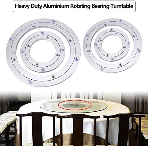 Placa giratória plataforma giratória, alumínio pesado alumínio rolante rolamento rolamento plataforma redonda mesa de