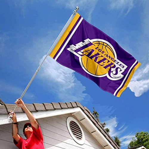 Bandeira da bandeira 3x5 do Los Angeles Lakers