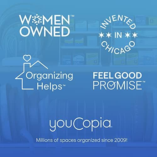 Organizador da caixa de gabinete de upspace YouCopia, prateleira ajustável de cozinha e despensa para embrulho plástico e armazenamento