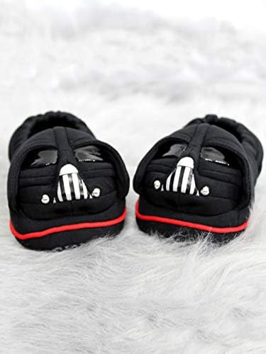 Star Wars Darth Vader Toddler Boy's Plush A-Line Slippers com cabeça 3D