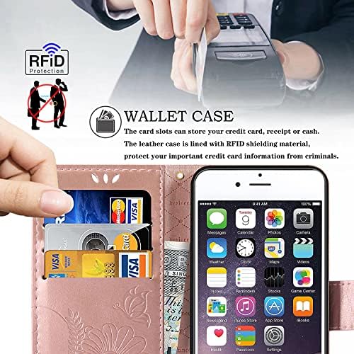 Caixa de telefone da capa da carteira de couro Kazineer para iPhone 6 Plus/iPhone 6s Plus, com slots de suporte para cartão