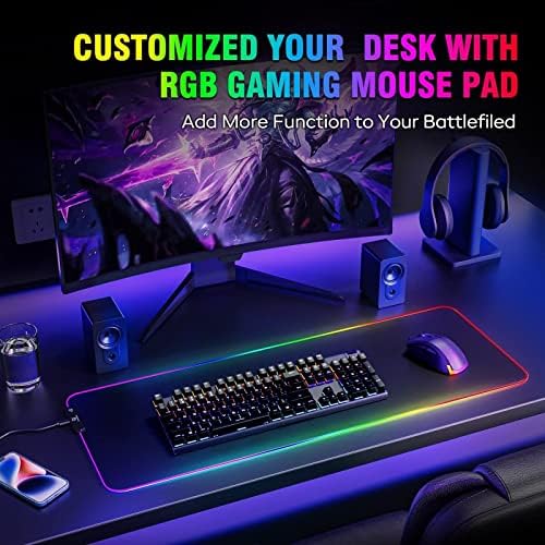 Mouse almofadas de mouse LED Light Mouse Pad Professional Game Série RGB Mouse Pad Pad Pad Cor Expansão de Mouse Pad