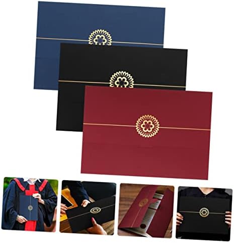 NUOBESTY 15 PCS Documentos PROMEIROS PRESENTES Tamanho Presente Diploma de negócios Diploma de nascimento Cobras de graduação Certificados Documento de manga Envelopes envelopes