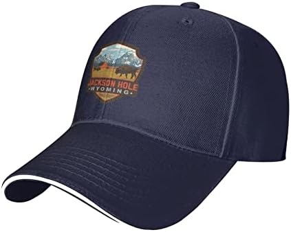 Cap de beisebol de Jackson Hole lavável Banco de beisebol Ajustável Capas de pesca feminina
