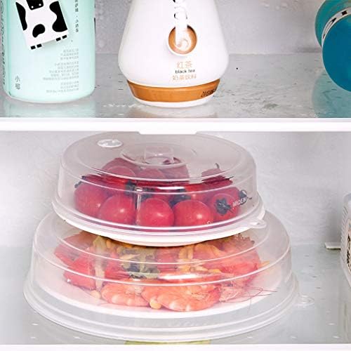 Dbylxmn alimentos de plástico placa de tampa de ventilação Vapor de ventilação transparente 2pcs Microondas prato tampa cozinha