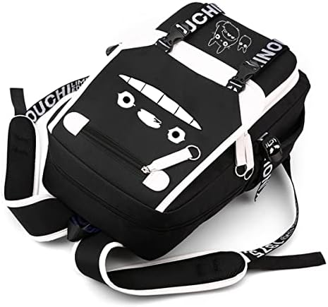 Mackpack de anime Mensdoor USB de cobrar porto de grande capacidade Bolsa de bolsa escolar Cosplay Bookbag para meninos meninas
