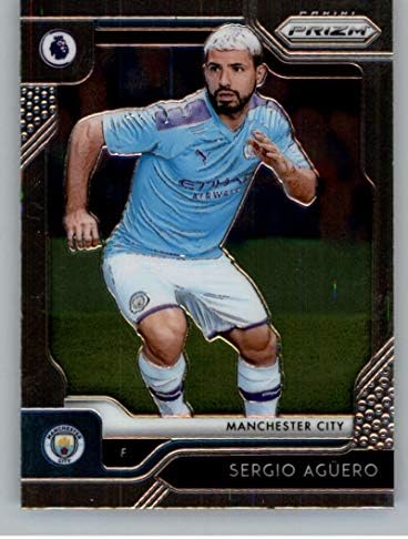 2019-20 Prizm EPL English Premier League 166 Sergio Aguero Manchester City Official Panini Soccer Futbol Card