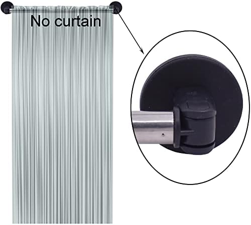 Yyst tipo B 16 -28 hastes de cortina magnética para portas de metal haste magnética se estende para ferro e aço, haste de cortina