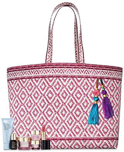 Estee Lauder Lift e nutrir 6 PC Set Plus Beach Tote