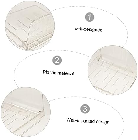 Toalha flutuante de 3pcs de 3pcs Sala clara para cabide cosmética Montar suporte de plástico pendurado na fazenda Organizador Decoração de prateleira Decoração de banheiro rústico Livro de parede Display Mão montada mão