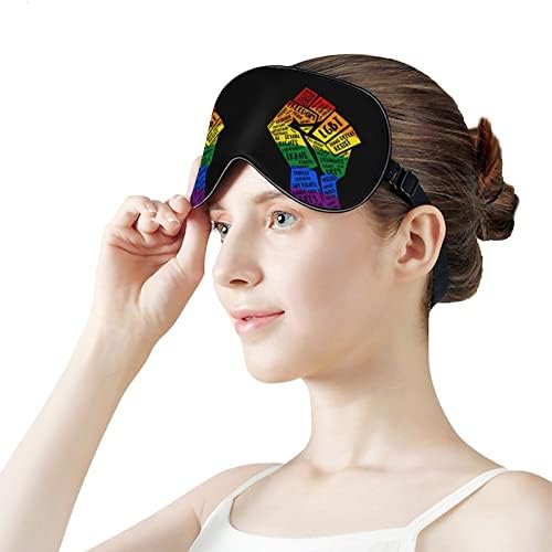 LGBT Pride Fist Sorthy Máscara para os olhos Somb