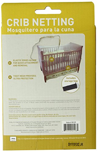 Jeep Crib Size Universal Bride Mosquito Net, branco