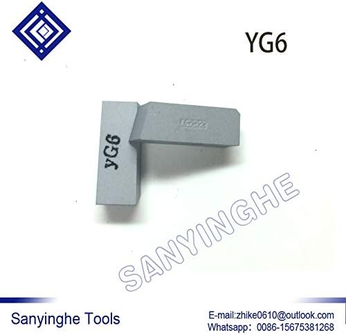 FINCOS 30pcs / lotes c308 yg6 / yg8 / yw1 / yw2 / yt5 / yt14 / yt15 Inserções de soldagem de carboneto de carboneto -: yg8)