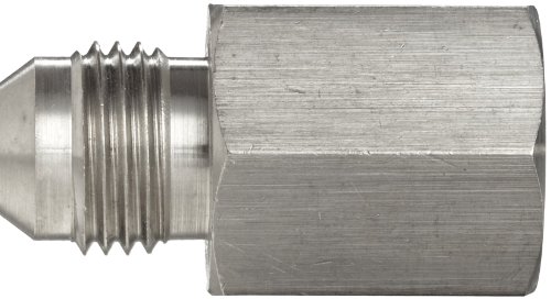 Brennan 2404-04-02-SS, ajuste de tubo JIC de aço inoxidável, adaptador de 04mj-02MP, tubo de 1/4 de tubo od x 1/8 -27 nptf macho