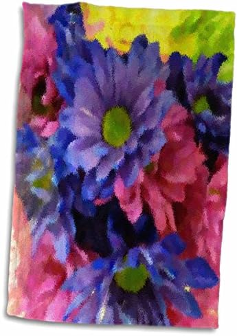 3drose florene abstrato floral - floral borrão II - toalhas