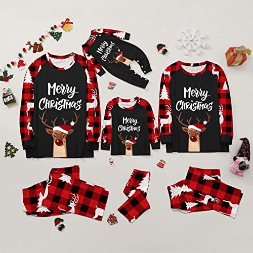 Family Plaid Pijamas Combation Sets Family Pmiated Pmobe Setting Christmas Plaid Print Family Matching Clothing Style