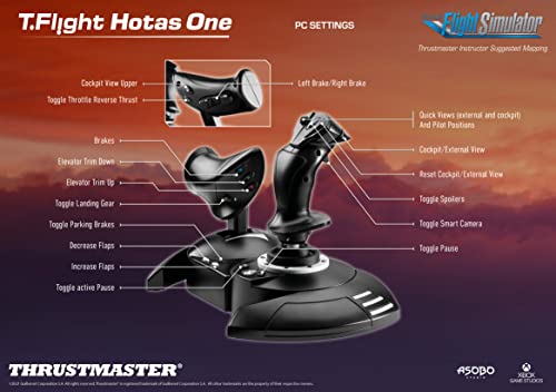 Controles do simulador de voo de hots One-Flight One Flight para Xbox Série X/S & Xone e Windows Pacote com fone de ouvido PowerA Chat,