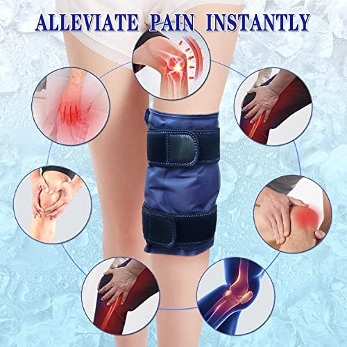 Pacote de gelo para alívio da dor no joelho, gel de gelo reutilizável em torno do joelho inteiro após a cirurgia, terapia